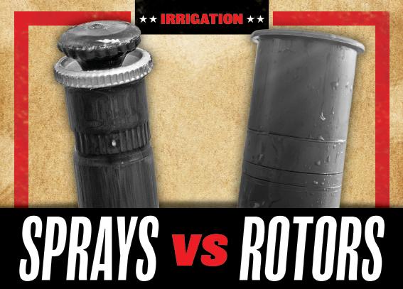 Sprays vs. rotors
