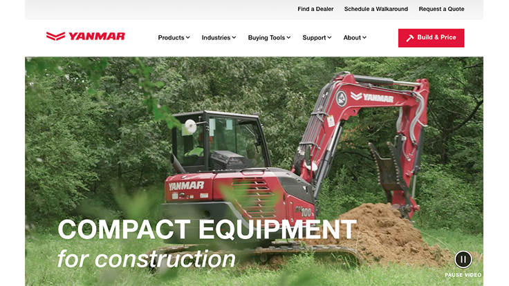 Yanmar launches website dedicated to compact equipment