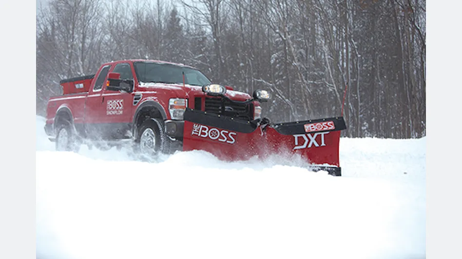 Straight Blade Snow Plows for Pickup Trucks