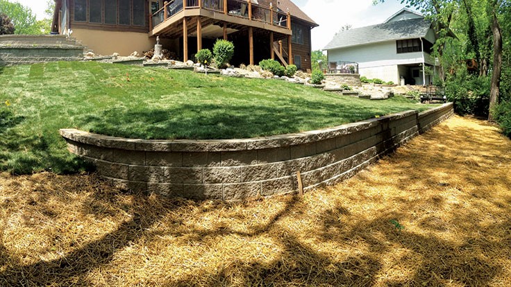 Retaining wall upkeep Lawn & Landscape