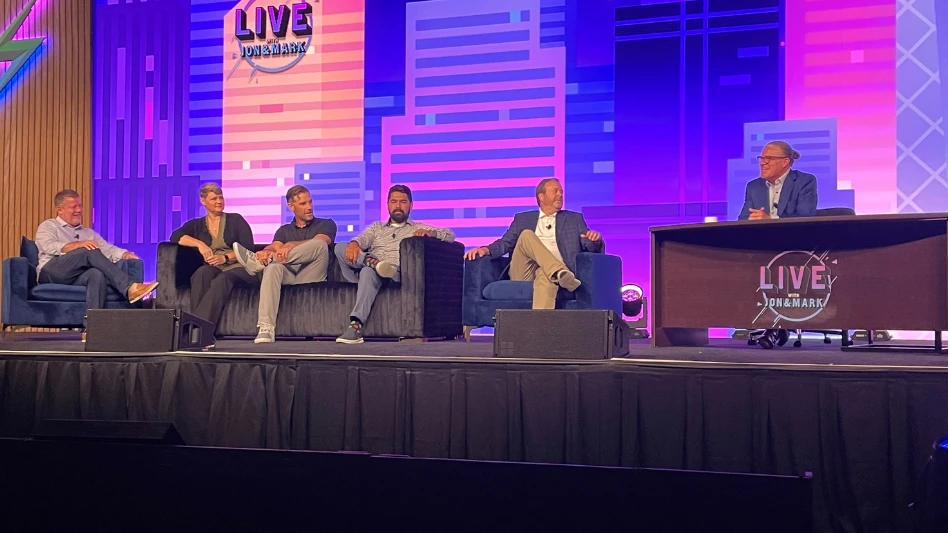 Panelists on stage at Aspire's Ignite event in Orlando.