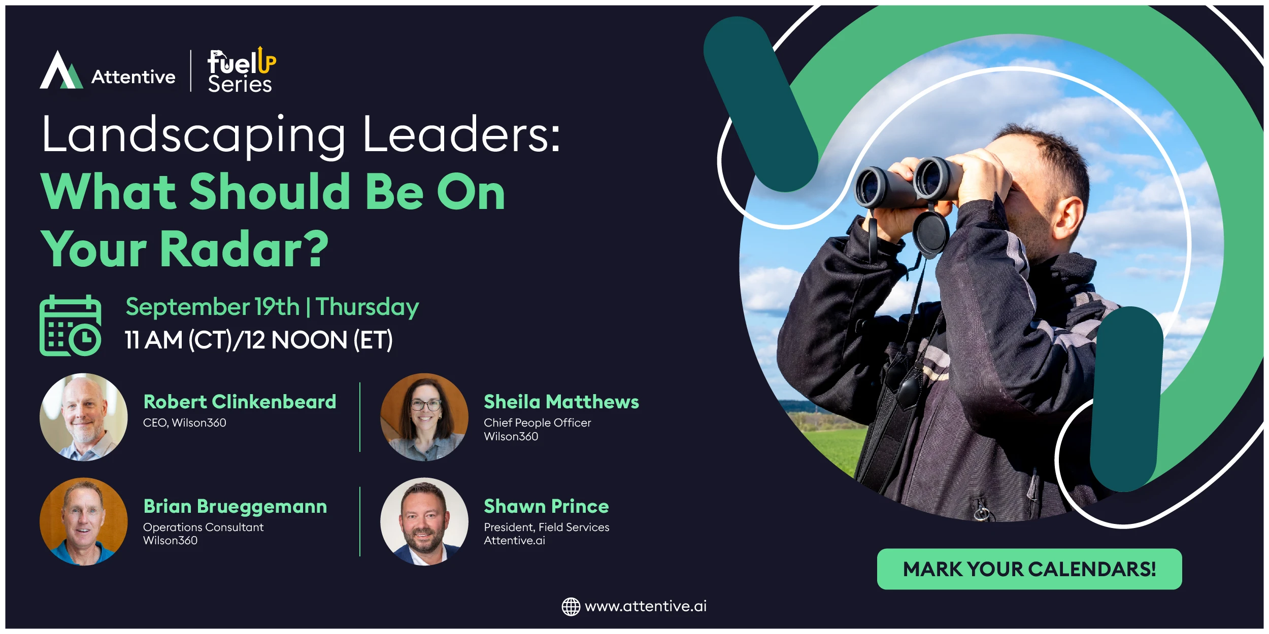 Attentive.ai's panelists all featured on a promotional graphic