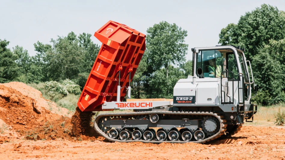 Takeuchi's TCR50-2 crawler dumper