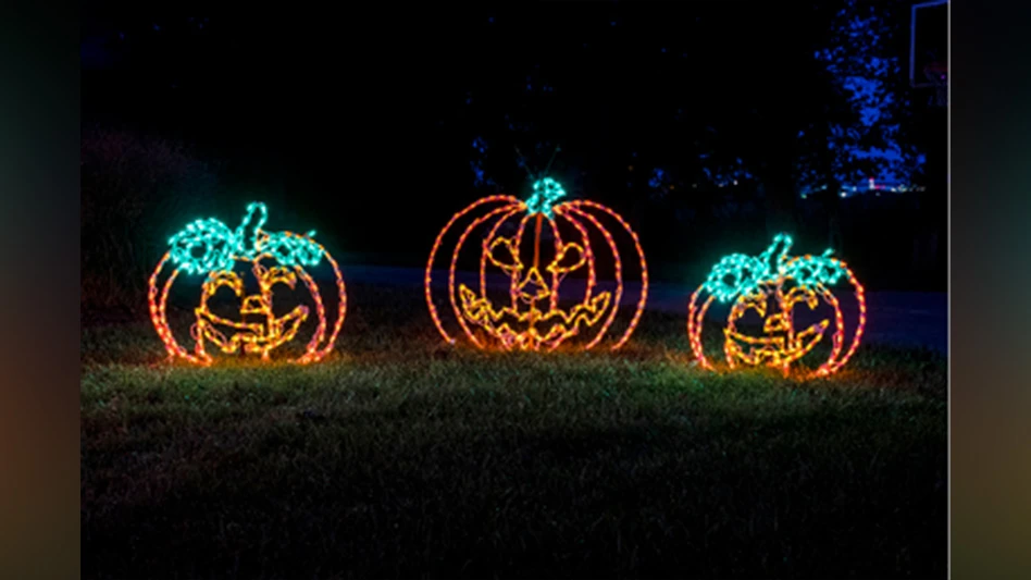 Halloween lighting display