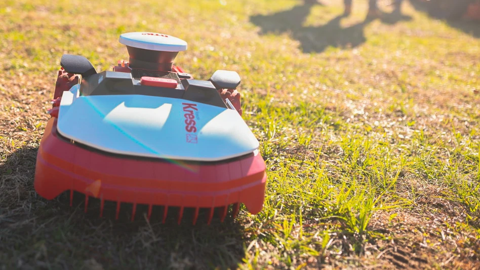 A Kress autonomous mower