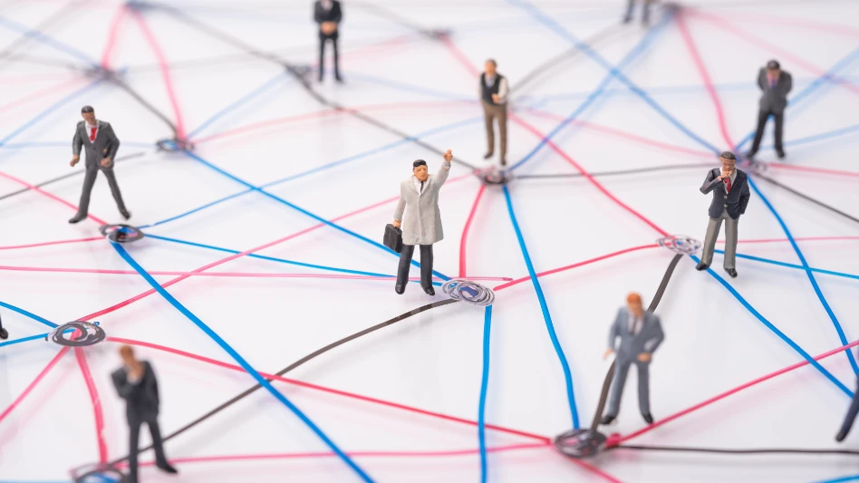 An illustration of interconnected networkers