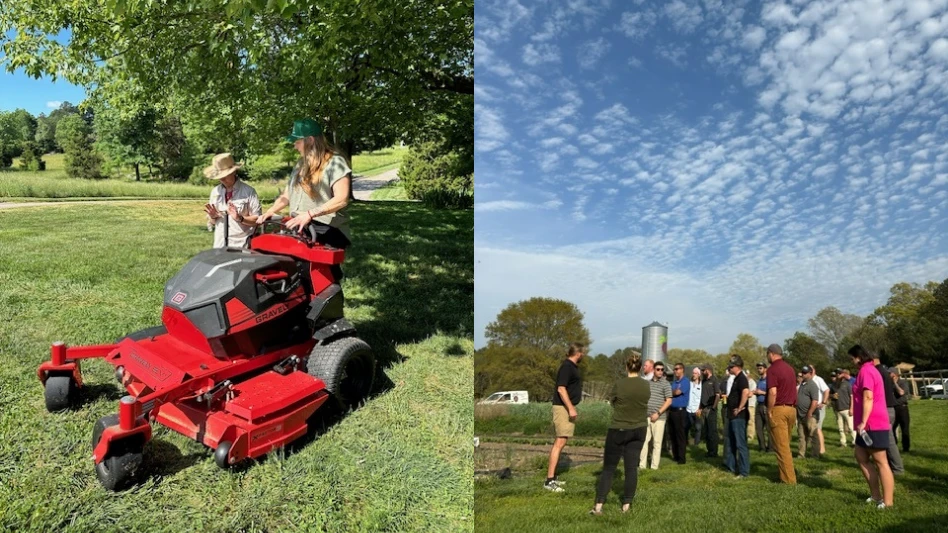 Bland Landscaping teaches students at Burkett Farm