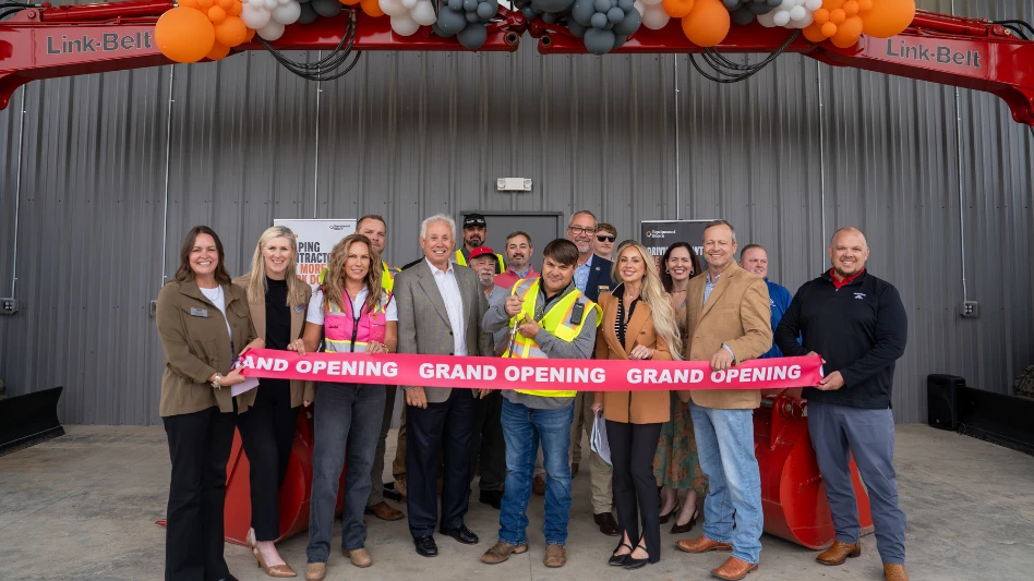 A ribbon-cutting ceremony for EquipmentShare in Georgia.