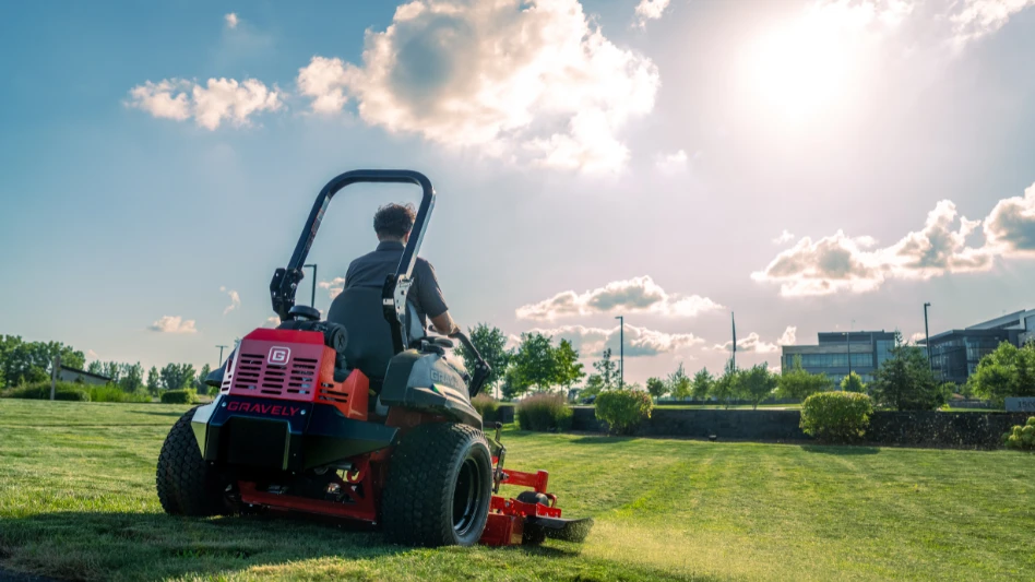 The Gravely Pro-Turn 200 commercial zero-turn mower