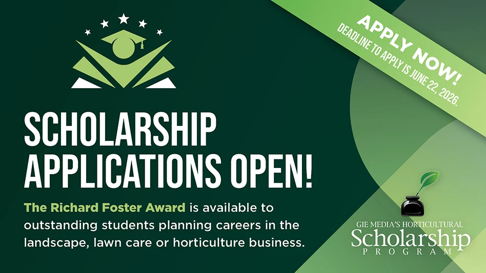 A graphic depicting scholarship applications now being open